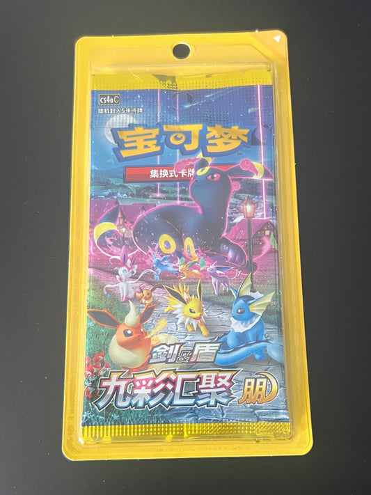 Pokemon Nine Colors Gathering Eevee Heroes cs4a Simplified Chinese Slim Booster Pack